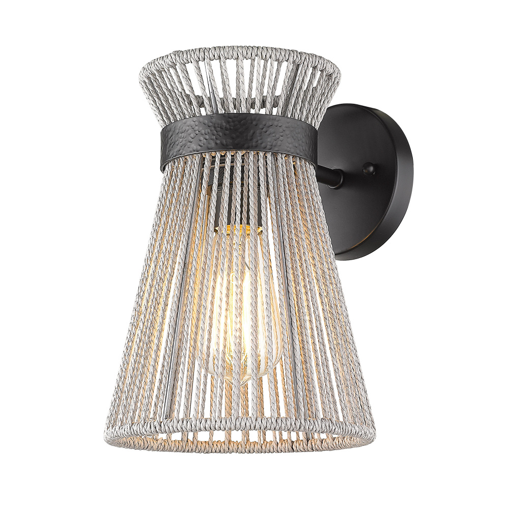 Golden Lighting Avon 1-light Wall Sconce in Matte Black